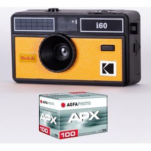 KODAK - I60 - Analoge Camera - Geel - 31 mm Optische Lens, Inclusief 1 Filmrol 100 ISO 36 Posities