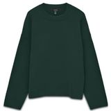 VERO MODA Trui 'VMSILJE'  donkergroen