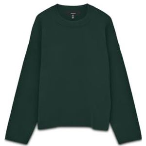 VERO MODA Trui 'VMSILJE'  donkergroen