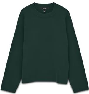 VERO MODA Trui 'VMSILJE'  donkergroen