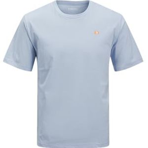 JJ REBEL Jrebflag Rebel Logo Tee Ss Crew Neck voor heren, Chambray Blue, L