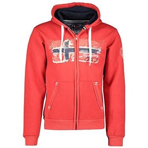 Geographical Norway Gayto Heren Hoodie kangoeroezak - Sweatshirt Logo Pullover Hood Hoody Warm Lange Mouwen - Heren Lente Zomer Herfst Winter (Rood L), Rood, L/Tall