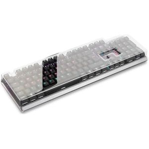 Decksaver Dekking voor de SteelSeries Apex 7 en Apex Pro toetsenbord-serie, rookerig/transparant, gemaakt in het Verenigd Koninkrijk
