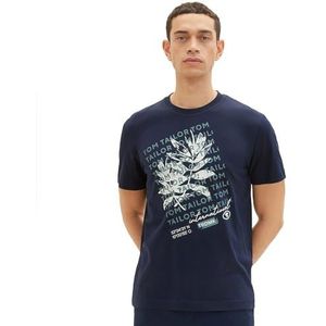 TOM TAILOR Uomini T-shirt 1036983, 10668 - Sky Captain Blue, M