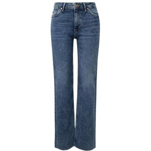 s.Oliver - Regular - Jeans - Blauw - Mid Rise Tailleband, Katoenen Stretch, 5-Pocket Vorm
