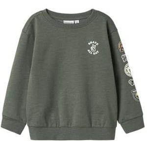 Sweatshirt - Regular Fit - Geborstelde Sweatstof - Lange Mouwen