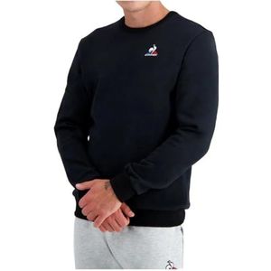 Le Coq Sportif Uniseks sweatshirt, Zwart, S