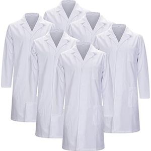 MISEMIYA - Set van 6 stuks - Sanitaire kippenuniform voor Mexico verpleegsters, Lange mouwen, XXL