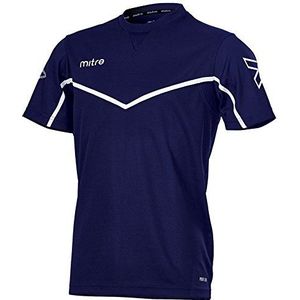 Mitre Primero Voetbaltraining-T-shirt voor kinderen, uniseks, S marineblauw/wit