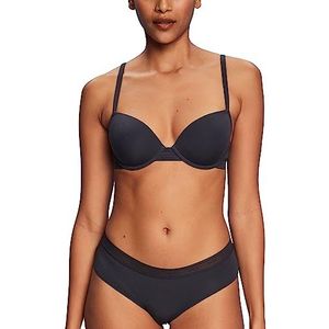 ESPRIT Bodywear Dames model W.Logo Elastische Classic Padded Bra Gewatteerde beha, antraciet, 75 D, antraciet, 75D