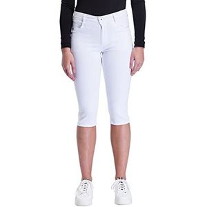 Pioneer Women Katy Capri Shorts, White Stonewash (1821), 42, White Stonewash (1821), 42