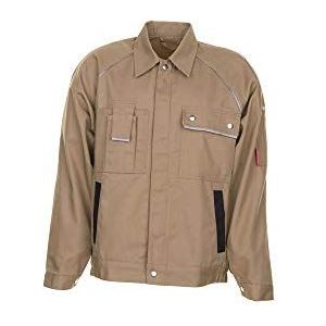 Planam Taillejas Canvas 320, maat 50, 1 stuk, kaki/zwart, 2115050