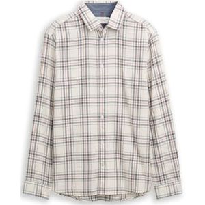 TOM TAILOR heren overhemd, 38922 - Wit Multicolor Check, XL