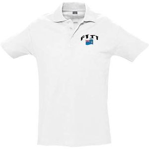 Supportershop poloshirt, wit