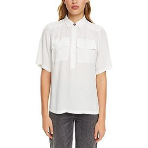 ESPRIT Dames 013EE1F304 blouse, 110/OFF wit, S, 110, gebroken wit, S