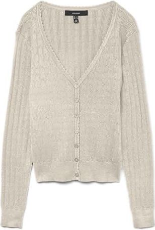 VERO MODA - VMWILLOW - Gebreid Vest - Beige