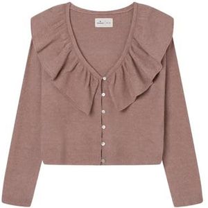 Springfield Ruffled Cardigan met knopen aan de voorkant, oranje, S voor dames