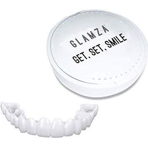 Get Set Smile GLAMZA Whitening Tanden Snap Cap Op Instant Comfortabele Flex Perfect Veneers Wit