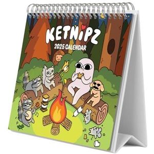 Grupo Erik Kalender 2025 Ketnipz - Bureaukalender 12 maanden - Bureaukalender met fsc-certificaat