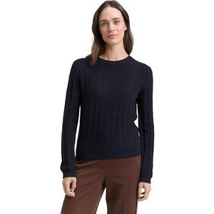 TOM TAILOR - Trui - Blauw - Lange Mouw - Normale Pasvorm