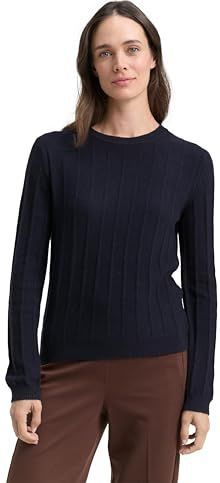 TOM TAILOR - Trui - Blauw - Lange Mouw - Normale Pasvorm