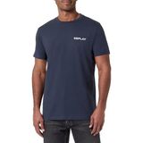 Replay M6888 T-shirt, 087 Navy, M heren