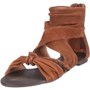 Buffalo London 310-3935 Kid Suede TAN 01 117004 damessandalen, Braun Tan 01, 40 EU