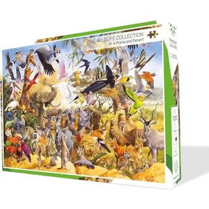 The Wildlife Collection – Nr. 4 Prairie and desert - puzzel 1000 stukjes - Treecer