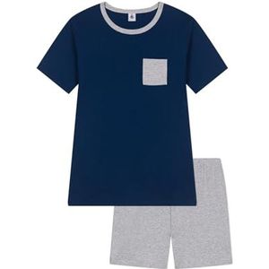 Petit Bateau Pyjacourt voor jongens, Incognito/rook, 14 Jaren