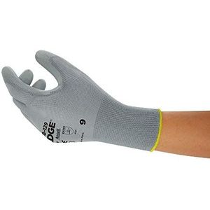 Ansell EDGE 48-129 Werkhandschoenen voor dames en heren, multifunctionele handschoen voor doe-het-zelf, thuisverbetering en mechanische toepassingen, grijs, maat 8 (12 paar)