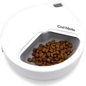 Cat Mate C300 Automatische Voederdispenser, voor Katten en Kleine Honden, 3 Maaltijden, Wit