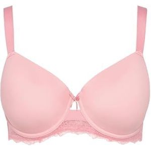 Ulla Popken Dames beugel, zachte schaal, cut-out bh, Flamingo Pink, 95B