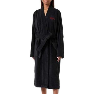 BOSS Dames Terry Dressing Gown, zwart 1, M