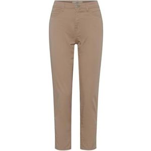 Brax, Dames, Broeken, Beige, Maat: L Katoen,