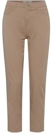 Brax, Dames, Broeken, Beige, Maat: L Katoen,