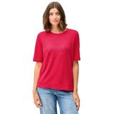 Cecil - Dames Shirt - Rood - Korte Mouwen - Ronde Hals