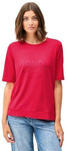 Cecil - Dames Shirt - Rood - Korte Mouwen - Ronde Hals