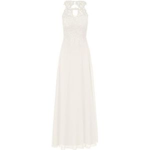 APART avondjurk van een plastic kant en chiffon, Crème, 36