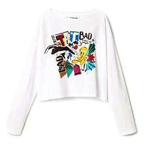 Desigual Girl's TS_Ainara 1000 White Shirt, 5/6