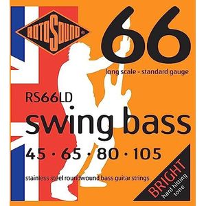 Rotosound snaren voor elektrische bas SWING 66 STAINLESS SETS 4-str. RS66LD Stainless Standard 45-105