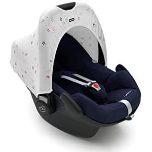 Dooky Hoody, zonneklep/zonnescherm voor autostoel, kinderwagen en buggy (met optimale UV-bescherming 40 +, alle leeftijden 0 +, past op de meeste merken, wasbaar), Twinkle Stars