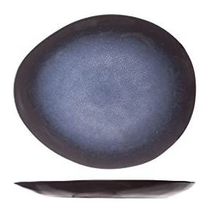 Cosy & Trendy Ovale borden saffierblauw, 20,5 x 17,5 cm, 6 stuks