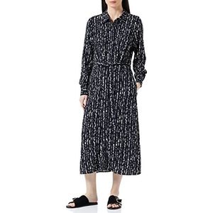 Part Two Silane Casual jurk voor dames, Dark Navy Texture Line, 36