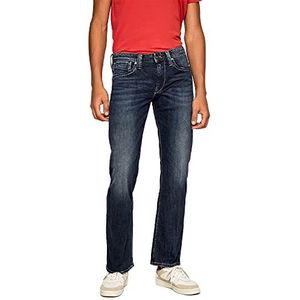 Pepe Jeans Kingston jeans met rits voor heren, Blauw (Denim-z45), 29W / 36L