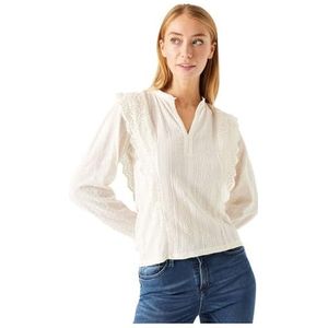 Garcia Blousetop met Ruches Offwhite