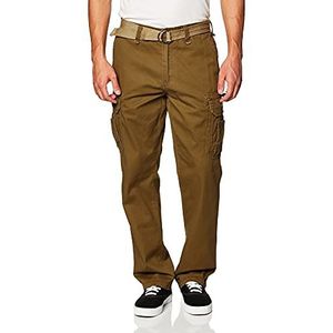 Unionbay Men's Survivor Iv Relaxed Fit Cargo Pant - Reg and Big and Tall Sizes, golden brown, 36x30