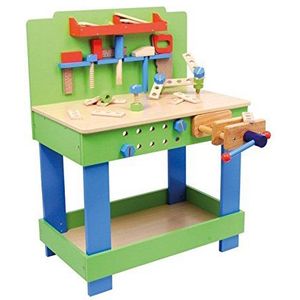 small foot 1579 Junior Werkbank van hout, met bankschroef, accessoires en gereedschap, vanaf 3 jaar