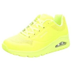 Skechers - Uno Night Shades - Damessneakers - Geel - Gevoerde Binnenzool