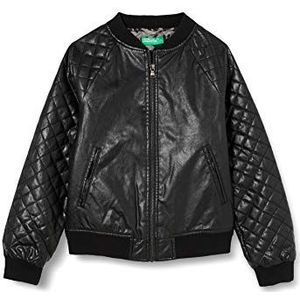 United Colors of Benetton Jas voor meisjes en jongens., Zwart 100, XS