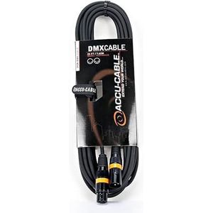 ADJ Accu-kabel AC3PDMX25 3-pins 25 voet echte Dmx-kabel - mannelijk naar vrouwelijk connector - 22 AWG gestrande vertinde koperen geleiders - knikvrij PVC-jack - zwart